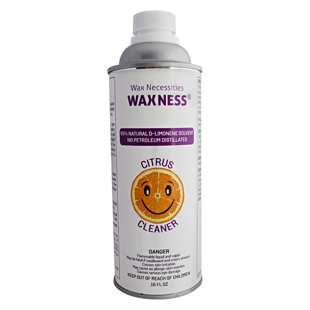 Wax Necessities Citrus Solvent Cleaner 95% Natural D- Limonene 500 ml 16 oz.