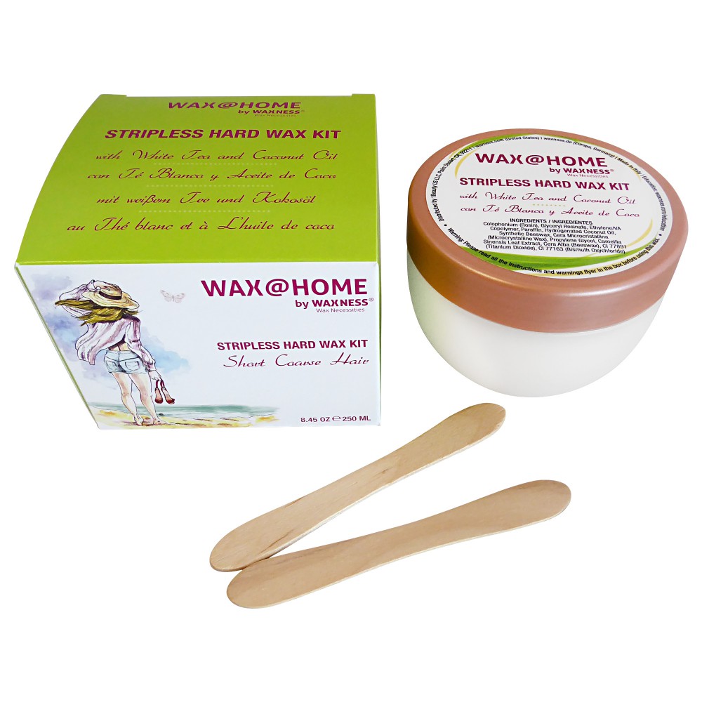 Wax at Home Microwaveable White Tea Hard Wax Kit 8.45 oz