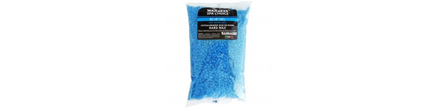Waxness Spa Choice No Rosin Blue Gel Hard Wax Beads with Marine Salts 3.5  oz / 100 g