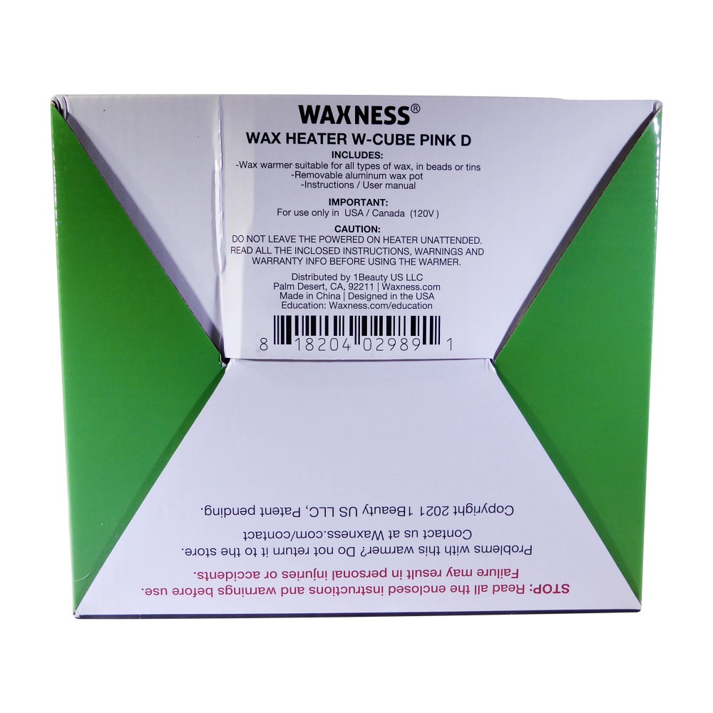 Waxness Wax Warmer W-CUBE Pink 16 oz