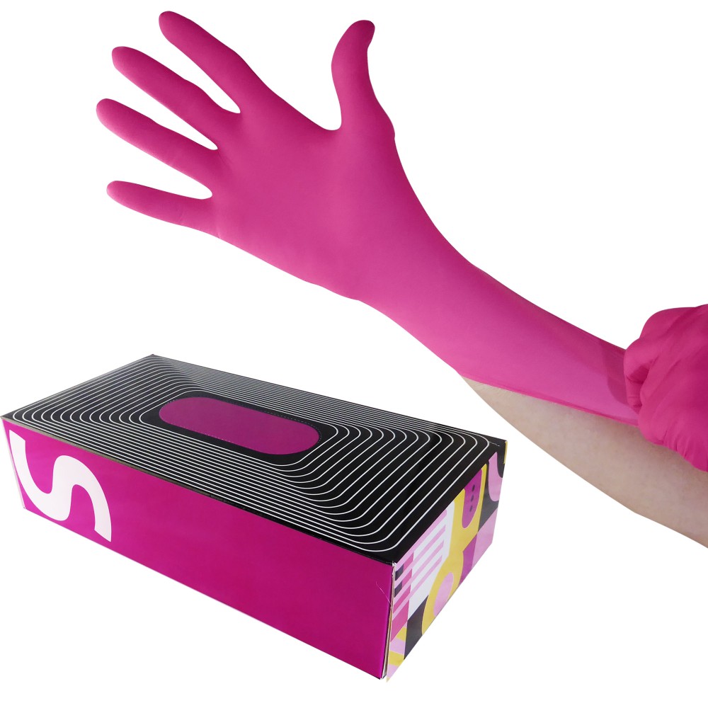 Uniglove Pink Pearl Nitrile Gloves  The Tattoo Shop
