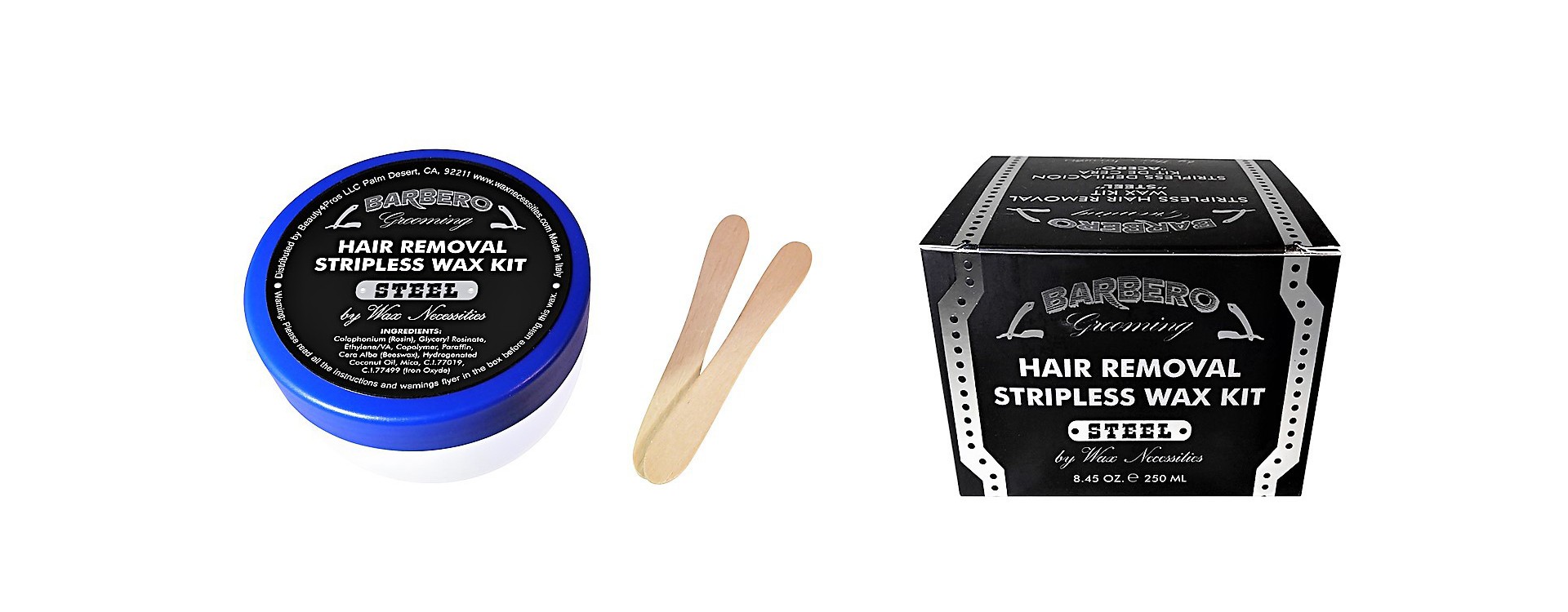 Barbero stripless waxing kit for men!
